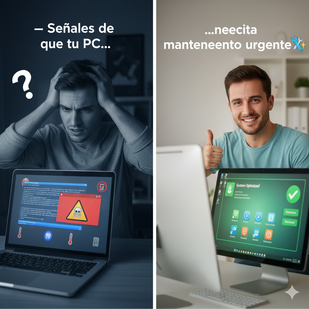 Señales de que tu PC necesita mantenimiento urgente